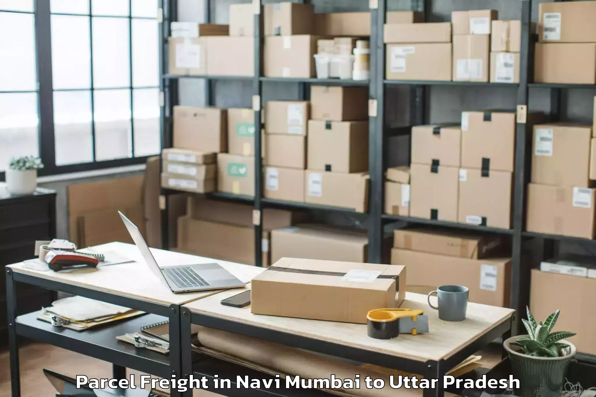 Top Navi Mumbai to Bilhaur Parcel Freight Available